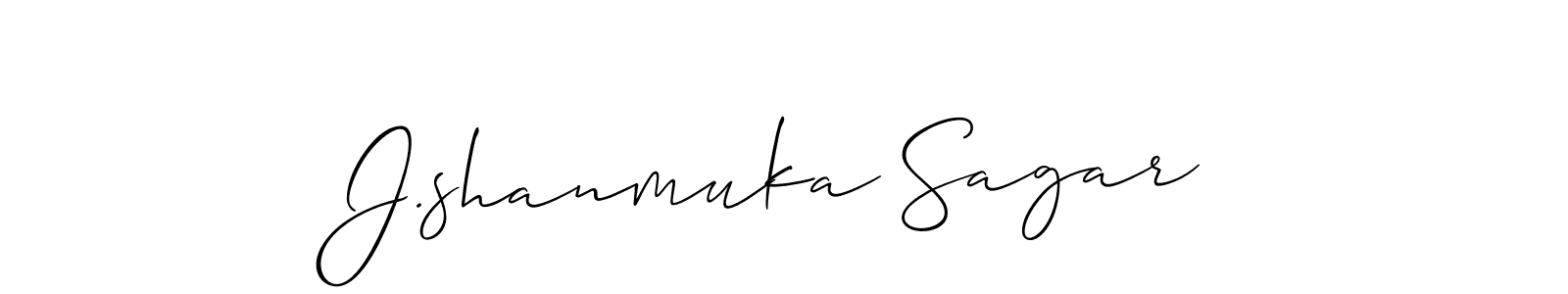 How to make J.shanmuka Sagar signature? Allison_Script is a professional autograph style. Create handwritten signature for J.shanmuka Sagar name. J.shanmuka Sagar signature style 2 images and pictures png