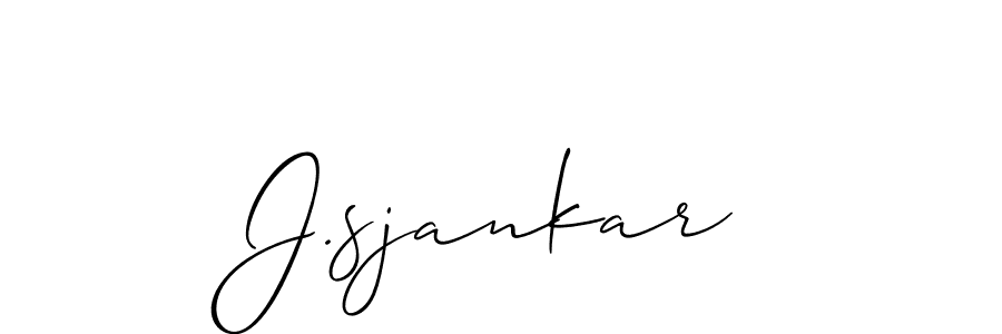 Best and Professional Signature Style for J.sjankar. Allison_Script Best Signature Style Collection. J.sjankar signature style 2 images and pictures png