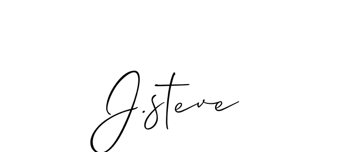 Once you've used our free online signature maker to create your best signature Allison_Script style, it's time to enjoy all of the benefits that J.steve name signing documents. J.steve signature style 2 images and pictures png