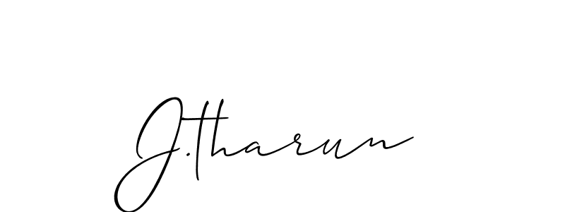 Once you've used our free online signature maker to create your best signature Allison_Script style, it's time to enjoy all of the benefits that J.tharun name signing documents. J.tharun signature style 2 images and pictures png