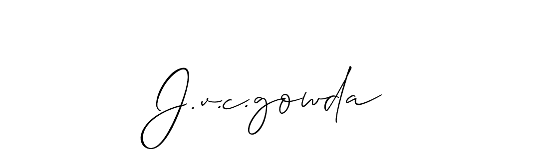 It looks lik you need a new signature style for name J.v.c.gowda. Design unique handwritten (Allison_Script) signature with our free signature maker in just a few clicks. J.v.c.gowda signature style 2 images and pictures png