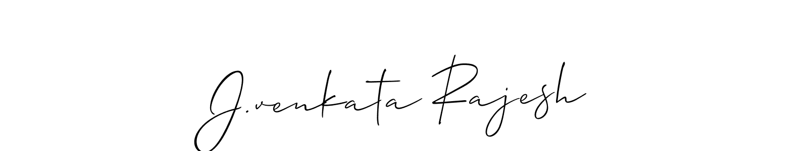 Best and Professional Signature Style for J.venkata Rajesh. Allison_Script Best Signature Style Collection. J.venkata Rajesh signature style 2 images and pictures png