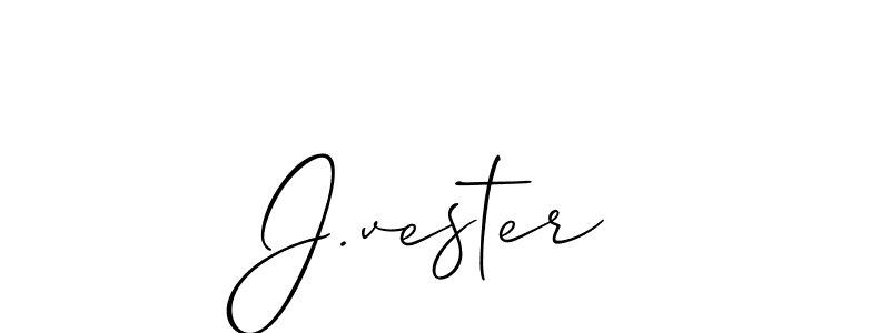 Best and Professional Signature Style for J.vester. Allison_Script Best Signature Style Collection. J.vester signature style 2 images and pictures png