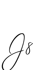 Best and Professional Signature Style for J8. Allison_Script Best Signature Style Collection. J8 signature style 2 images and pictures png