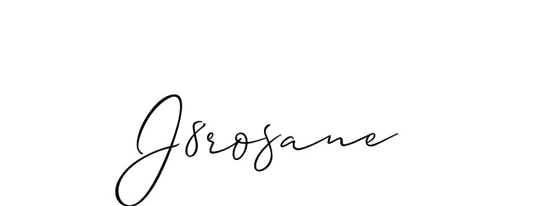 Design your own signature with our free online signature maker. With this signature software, you can create a handwritten (Allison_Script) signature for name J8rosane. J8rosane signature style 2 images and pictures png