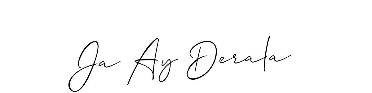 Similarly Allison_Script is the best handwritten signature design. Signature creator online .You can use it as an online autograph creator for name Ja Ay Derala. Ja Ay Derala signature style 2 images and pictures png
