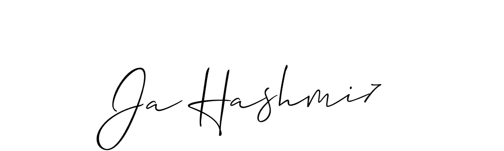 Best and Professional Signature Style for Ja Hashmi7. Allison_Script Best Signature Style Collection. Ja Hashmi7 signature style 2 images and pictures png