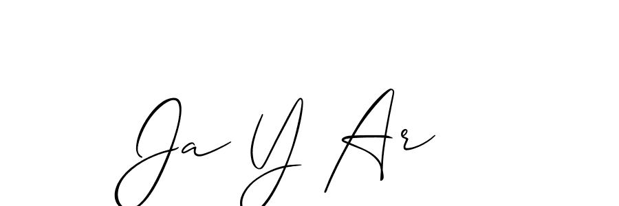 Create a beautiful signature design for name Ja Y Ar ^. With this signature (Allison_Script) fonts, you can make a handwritten signature for free. Ja Y Ar ^ signature style 2 images and pictures png