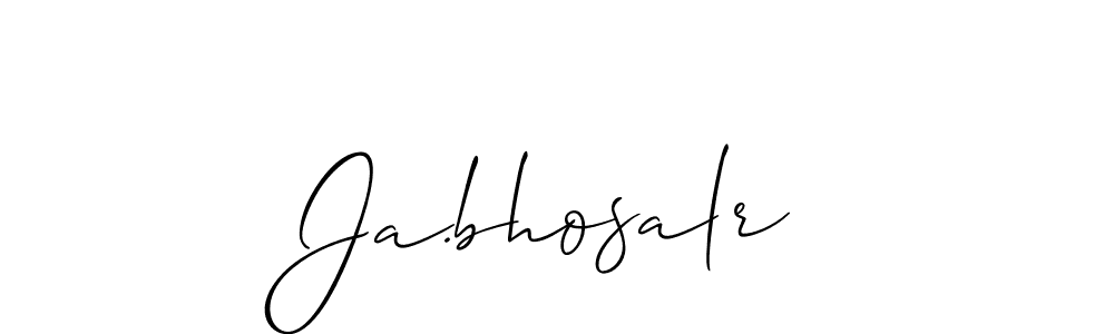 Ja.bhosalr stylish signature style. Best Handwritten Sign (Allison_Script) for my name. Handwritten Signature Collection Ideas for my name Ja.bhosalr. Ja.bhosalr signature style 2 images and pictures png