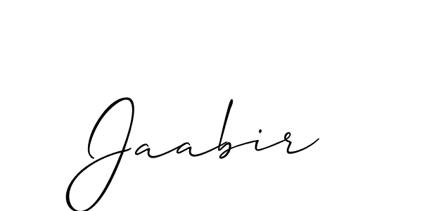 Also You can easily find your signature by using the search form. We will create Jaabir name handwritten signature images for you free of cost using Allison_Script sign style. Jaabir signature style 2 images and pictures png