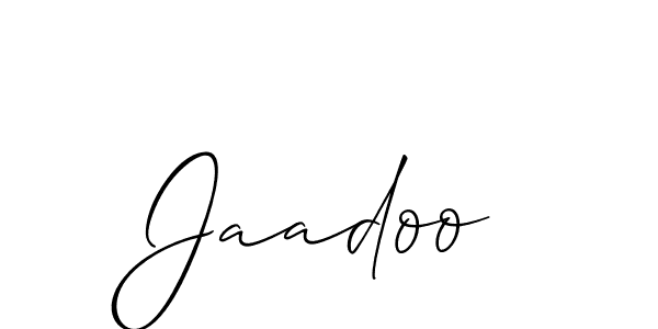 Create a beautiful signature design for name Jaadoo. With this signature (Allison_Script) fonts, you can make a handwritten signature for free. Jaadoo signature style 2 images and pictures png