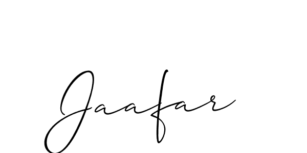 Also we have Jaafar name is the best signature style. Create professional handwritten signature collection using Allison_Script autograph style. Jaafar signature style 2 images and pictures png
