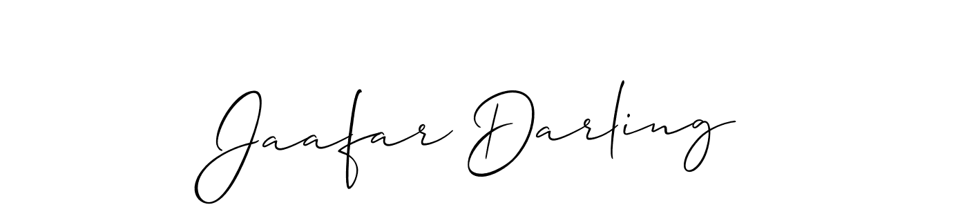 It looks lik you need a new signature style for name Jaafar Darling. Design unique handwritten (Allison_Script) signature with our free signature maker in just a few clicks. Jaafar Darling signature style 2 images and pictures png