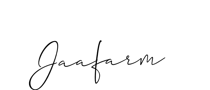 Allison_Script is a professional signature style that is perfect for those who want to add a touch of class to their signature. It is also a great choice for those who want to make their signature more unique. Get Jaafarm name to fancy signature for free. Jaafarm signature style 2 images and pictures png