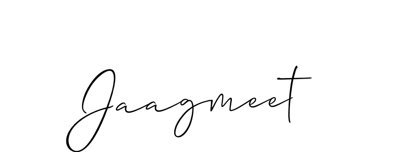 if you are searching for the best signature style for your name Jaagmeet. so please give up your signature search. here we have designed multiple signature styles  using Allison_Script. Jaagmeet signature style 2 images and pictures png