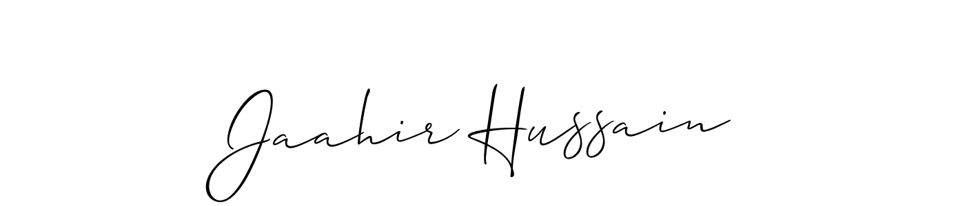 Jaahir Hussain stylish signature style. Best Handwritten Sign (Allison_Script) for my name. Handwritten Signature Collection Ideas for my name Jaahir Hussain. Jaahir Hussain signature style 2 images and pictures png