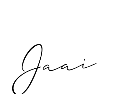 if you are searching for the best signature style for your name Jaai. so please give up your signature search. here we have designed multiple signature styles  using Allison_Script. Jaai signature style 2 images and pictures png