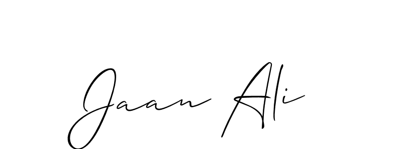 How to make Jaan Ali signature? Allison_Script is a professional autograph style. Create handwritten signature for Jaan Ali name. Jaan Ali signature style 2 images and pictures png