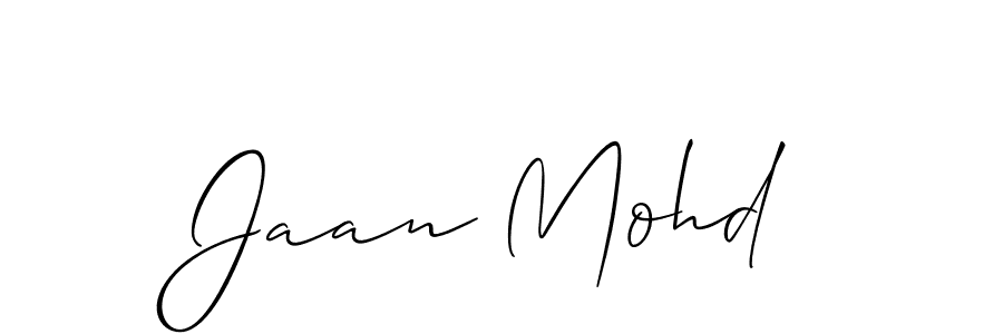 How to Draw Jaan Mohd signature style? Allison_Script is a latest design signature styles for name Jaan Mohd. Jaan Mohd signature style 2 images and pictures png