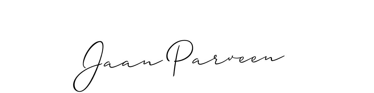 Also You can easily find your signature by using the search form. We will create Jaan Parveen name handwritten signature images for you free of cost using Allison_Script sign style. Jaan Parveen signature style 2 images and pictures png