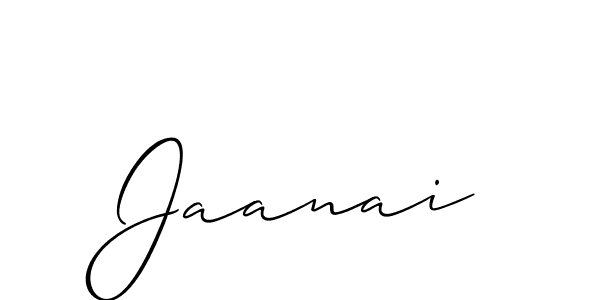 How to make Jaanai signature? Allison_Script is a professional autograph style. Create handwritten signature for Jaanai name. Jaanai signature style 2 images and pictures png