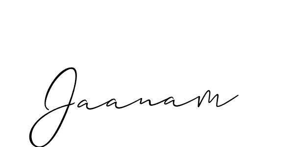 How to make Jaanam name signature. Use Allison_Script style for creating short signs online. This is the latest handwritten sign. Jaanam signature style 2 images and pictures png