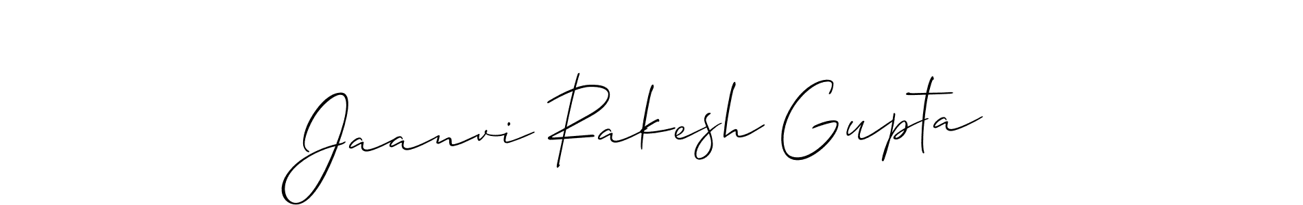 Jaanvi Rakesh Gupta stylish signature style. Best Handwritten Sign (Allison_Script) for my name. Handwritten Signature Collection Ideas for my name Jaanvi Rakesh Gupta. Jaanvi Rakesh Gupta signature style 2 images and pictures png