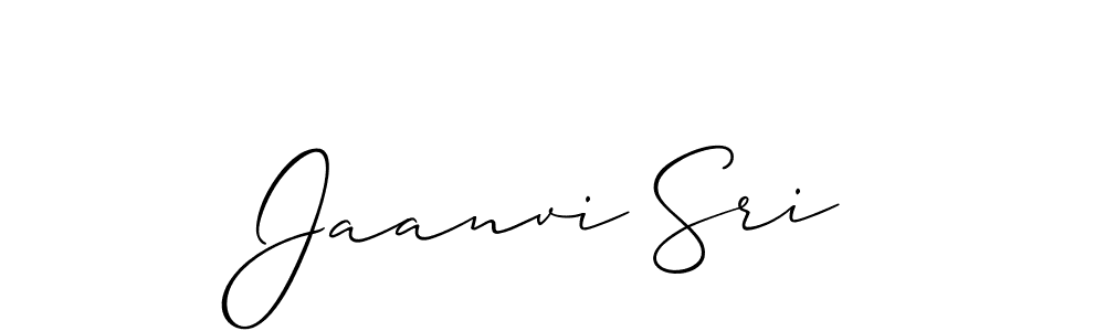 Also we have Jaanvi Sri name is the best signature style. Create professional handwritten signature collection using Allison_Script autograph style. Jaanvi Sri signature style 2 images and pictures png