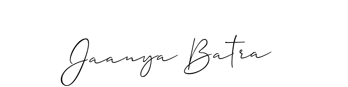 Best and Professional Signature Style for Jaanya Batra. Allison_Script Best Signature Style Collection. Jaanya Batra signature style 2 images and pictures png