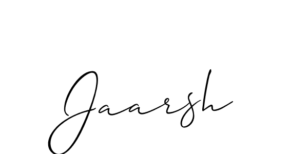 Also we have Jaarsh name is the best signature style. Create professional handwritten signature collection using Allison_Script autograph style. Jaarsh signature style 2 images and pictures png