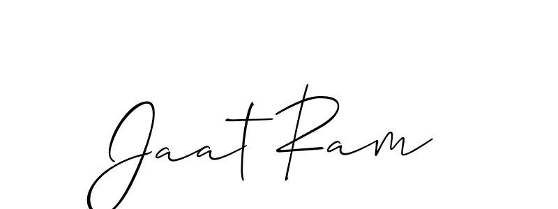 Also You can easily find your signature by using the search form. We will create Jaat Ram name handwritten signature images for you free of cost using Allison_Script sign style. Jaat Ram signature style 2 images and pictures png