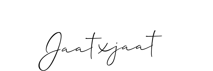 Use a signature maker to create a handwritten signature online. With this signature software, you can design (Allison_Script) your own signature for name Jaatxjaat. Jaatxjaat signature style 2 images and pictures png