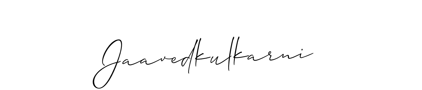 Also You can easily find your signature by using the search form. We will create Jaavedkulkarni name handwritten signature images for you free of cost using Allison_Script sign style. Jaavedkulkarni signature style 2 images and pictures png