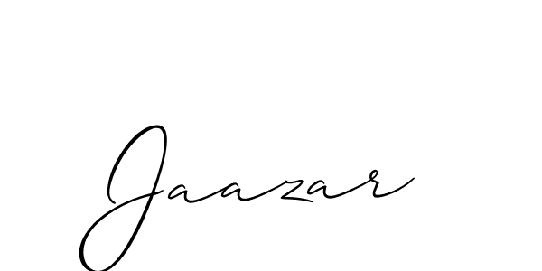 Allison_Script is a professional signature style that is perfect for those who want to add a touch of class to their signature. It is also a great choice for those who want to make their signature more unique. Get Jaazar name to fancy signature for free. Jaazar signature style 2 images and pictures png