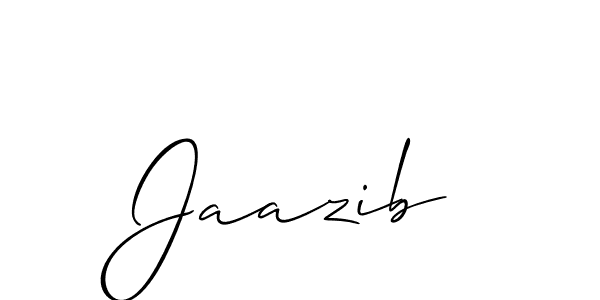 You should practise on your own different ways (Allison_Script) to write your name (Jaazib) in signature. don't let someone else do it for you. Jaazib signature style 2 images and pictures png