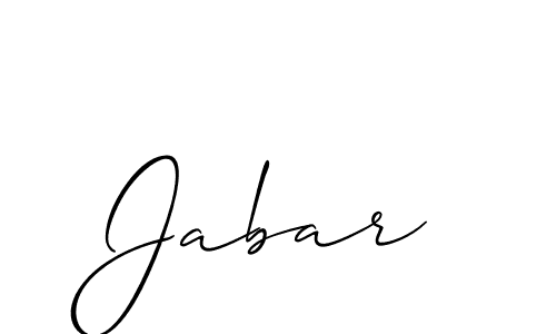 How to Draw Jabar signature style? Allison_Script is a latest design signature styles for name Jabar. Jabar signature style 2 images and pictures png