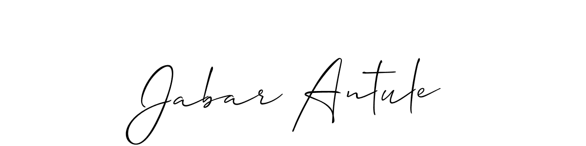 How to make Jabar Antule name signature. Use Allison_Script style for creating short signs online. This is the latest handwritten sign. Jabar Antule signature style 2 images and pictures png