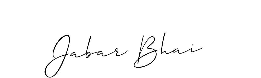 Make a short Jabar Bhai signature style. Manage your documents anywhere anytime using Allison_Script. Create and add eSignatures, submit forms, share and send files easily. Jabar Bhai signature style 2 images and pictures png