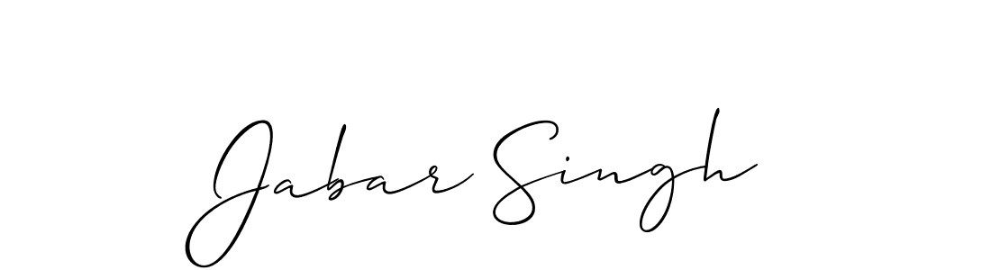 Create a beautiful signature design for name Jabar Singh. With this signature (Allison_Script) fonts, you can make a handwritten signature for free. Jabar Singh signature style 2 images and pictures png