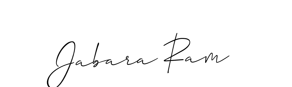 Use a signature maker to create a handwritten signature online. With this signature software, you can design (Allison_Script) your own signature for name Jabara Ram. Jabara Ram signature style 2 images and pictures png