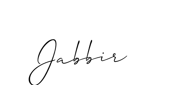 Make a beautiful signature design for name Jabbir. With this signature (Allison_Script) style, you can create a handwritten signature for free. Jabbir signature style 2 images and pictures png