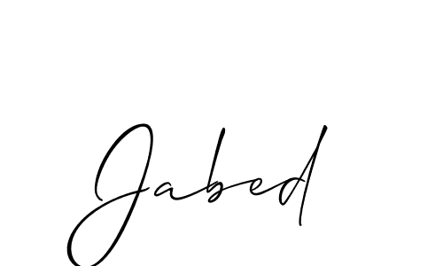 The best way (Allison_Script) to make a short signature is to pick only two or three words in your name. The name Jabed include a total of six letters. For converting this name. Jabed signature style 2 images and pictures png