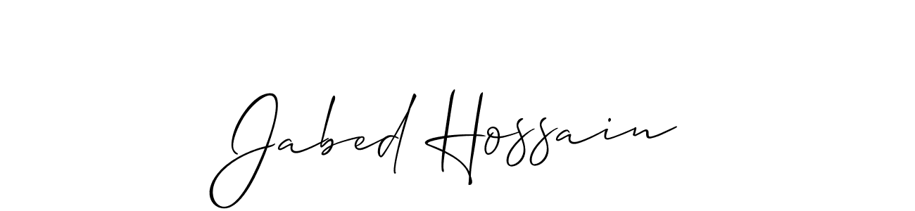 Make a beautiful signature design for name Jabed Hossain. Use this online signature maker to create a handwritten signature for free. Jabed Hossain signature style 2 images and pictures png