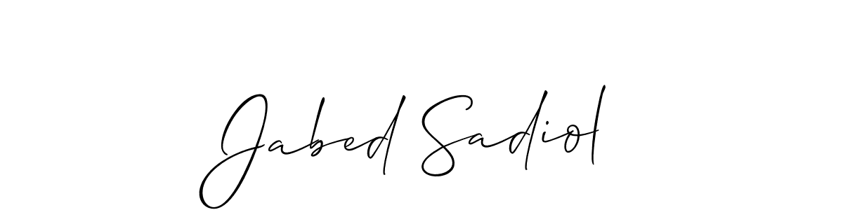 You can use this online signature creator to create a handwritten signature for the name Jabed Sadiol. This is the best online autograph maker. Jabed Sadiol signature style 2 images and pictures png