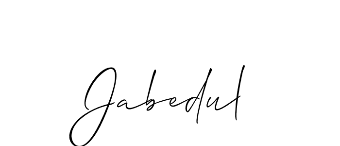 Similarly Allison_Script is the best handwritten signature design. Signature creator online .You can use it as an online autograph creator for name Jabedul. Jabedul signature style 2 images and pictures png