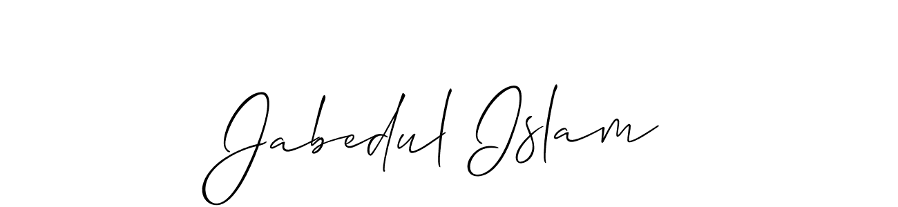 Jabedul Islam stylish signature style. Best Handwritten Sign (Allison_Script) for my name. Handwritten Signature Collection Ideas for my name Jabedul Islam. Jabedul Islam signature style 2 images and pictures png