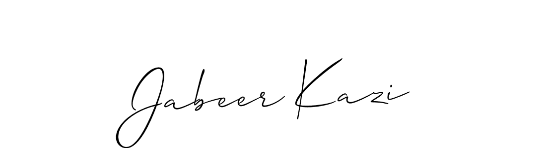 Make a beautiful signature design for name Jabeer Kazi. Use this online signature maker to create a handwritten signature for free. Jabeer Kazi signature style 2 images and pictures png