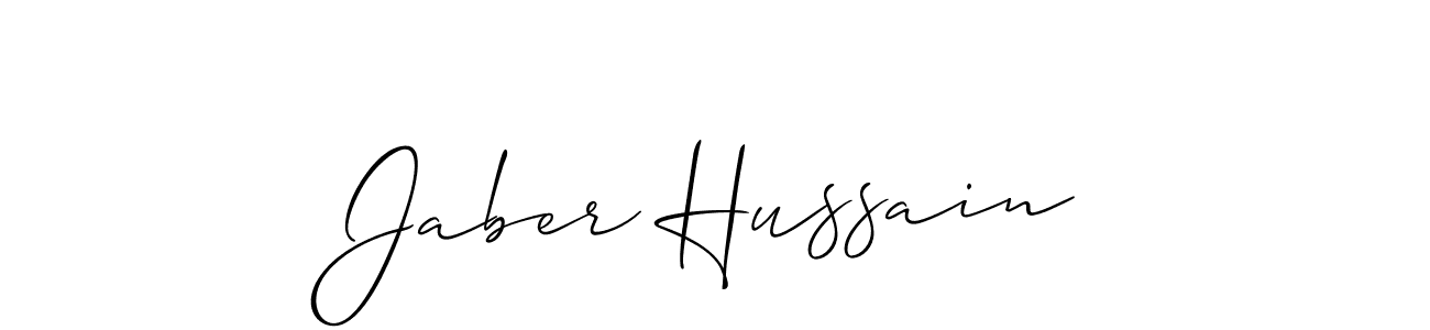 Make a short Jaber Hussain signature style. Manage your documents anywhere anytime using Allison_Script. Create and add eSignatures, submit forms, share and send files easily. Jaber Hussain signature style 2 images and pictures png