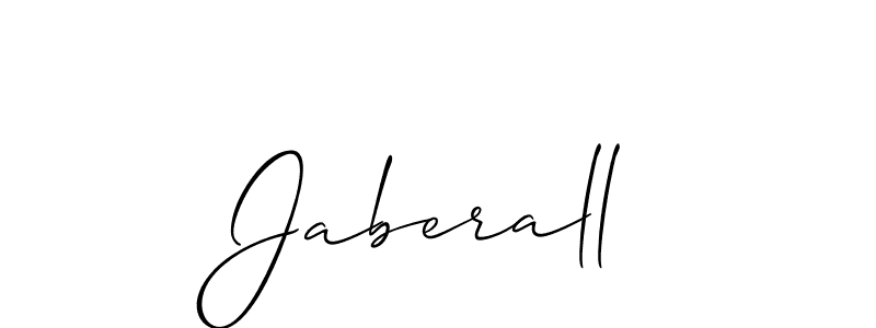 Jaberall stylish signature style. Best Handwritten Sign (Allison_Script) for my name. Handwritten Signature Collection Ideas for my name Jaberall. Jaberall signature style 2 images and pictures png