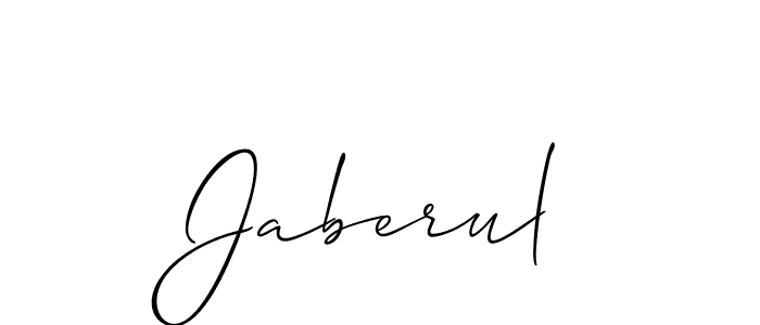 Allison_Script is a professional signature style that is perfect for those who want to add a touch of class to their signature. It is also a great choice for those who want to make their signature more unique. Get Jaberul name to fancy signature for free. Jaberul signature style 2 images and pictures png
